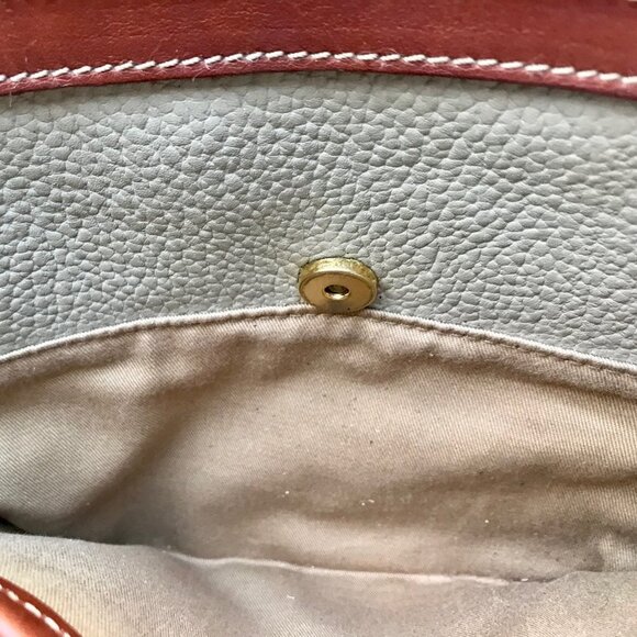 Vintage Authentic Liz Claiborne Pebbled Leather Bag - Picture 9 of 10